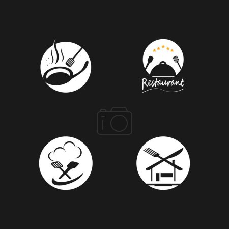 Foto de Restaurante logo vector plantilla ilustración - Imagen libre de derechos