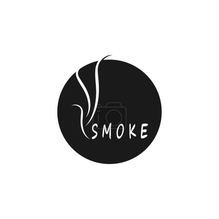 Foto de Plantilla de vector de logotipo de vapor de humo ilustración - Imagen libre de derechos