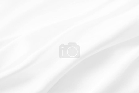 Foto de Abstracto hermoso simple limpio suave pliegues brillante blanco color tela textura lujo fondo suave patrón - Imagen libre de derechos