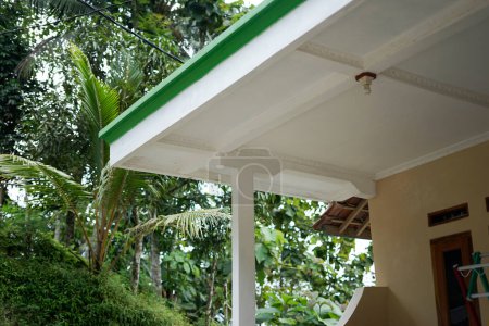 details of houses in Indonesia with natural backgrounds