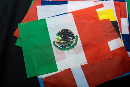 Téléchargez les photos : Drapeau du Mexique des pays participants au tournoi de championnat international - en image libre de droit