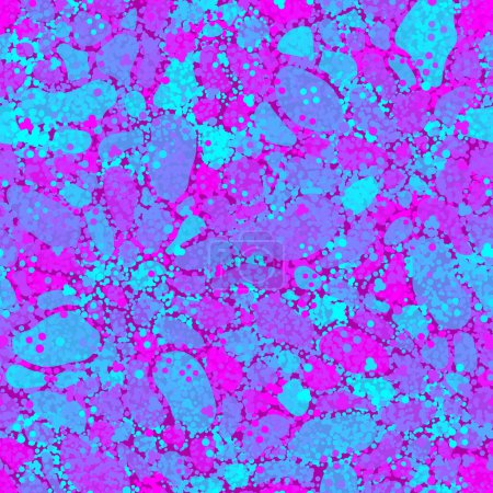 Téléchargez les illustrations : Scattered ultra violet spots skin of the alien animal. Vector graphics spotted texture. Seamless pattern background. Stylish design for wrapping paper, wallpaper, dress or bed linen textile print - en licence libre de droit