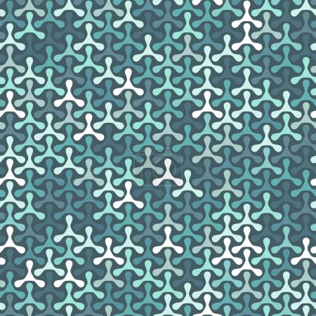 Illustration for Camouflage pattern background. Modern clothing style masking camo repeat print. Winter blue grey colors urban, navy or airforce texture. Design element. Vector illustration. - Royalty Free Image