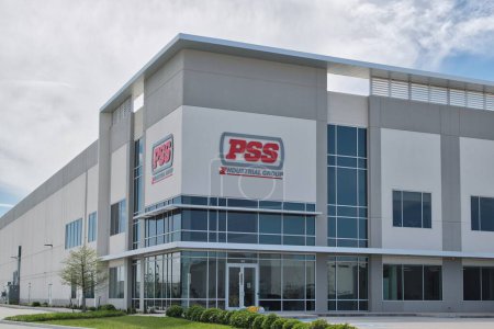 Foto de Houston, Texas, EE.UU. 19-03-2023: PSS Industrial Group office building exterior in Houston, TX. Distribuidor de petróleo y gasoducto necesidades de construcción. - Imagen libre de derechos