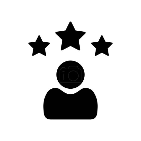 Einfaches Avatarsymbol mit 3 Sternen