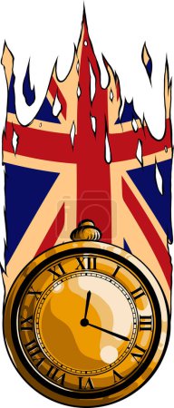 Illustration for Close up luxury design of pocket watch - Royalty Free Image