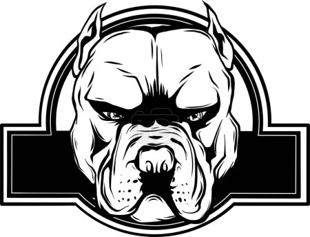 Illustration for Pit bull logo icon designs vector illustration - Royalty Free Image