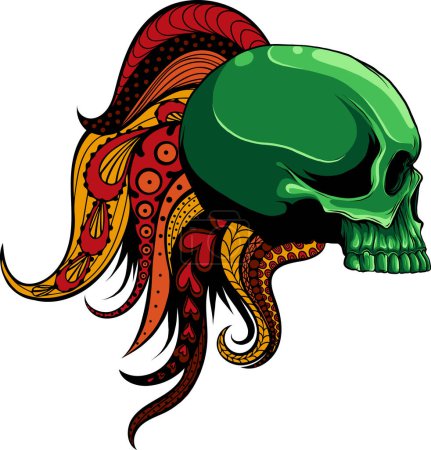 Human skull vector illustration design