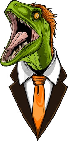 Velociraptor Dinosaur Vector Illustration design