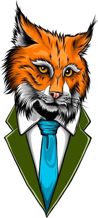 Téléchargez les illustrations : Image vectorielle, la tête d'un lynx l - en licence libre de droit