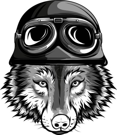 Logo mit dem Kopf eines Wolfes