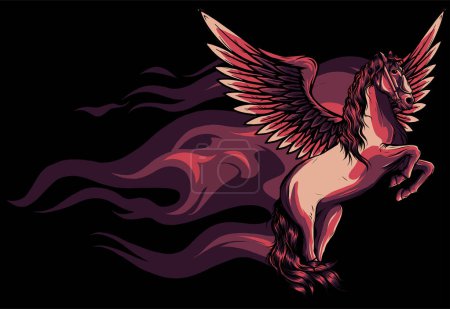 Vektorillustration des Pegasus-Designs