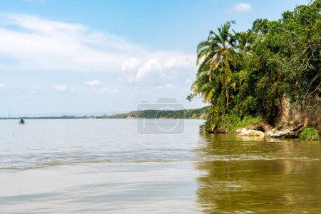 Téléchargez les photos : Rivage tropical du canal de Kazinga - Ouganda Afrique - en image libre de droit