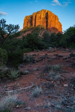 Courthouse Butte in Sedona at sunset, Arizona