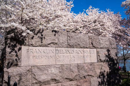 Foto de Washington, DC - 24 de marzo de 2024: Monumento a Franklin Delano Roosevelt - Imagen libre de derechos