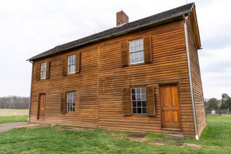 La maison Henry sur Henry Hill au parc du champ de bataille national Manassas en Virginie