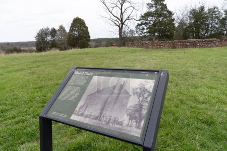 Photo for Manassas, Virginia - March 31, 2024: Hazel Plain, a former plantation Benhamin Chinn lived in - Manassas National Battlefield National Park - Royalty Free Image