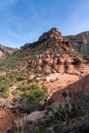 Viewpoint on the Chicken Point trail near the famous White Line in Sedona Arizona