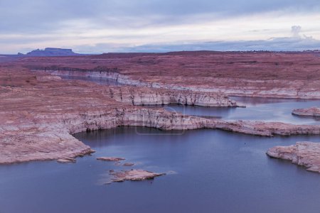 Lake Powell Arizona at Sunset in the spring