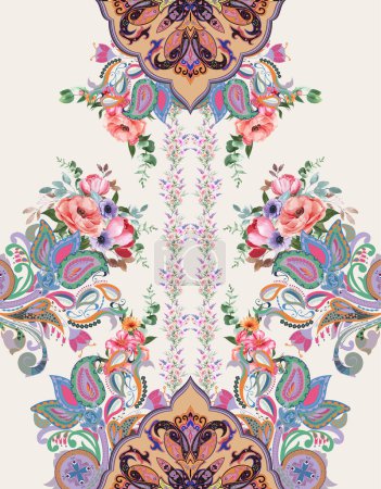 Téléchargez les photos : Abstract floral background design print - en image libre de droit