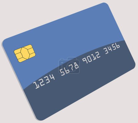 Photo for Here are realistic mock credit card or debit cards that are isolated on a transparent background layer - Royalty Free Image
