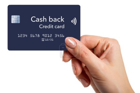 Photo for Here is a cash back rewards credit card in a 3-d illustration. - Royalty Free Image
