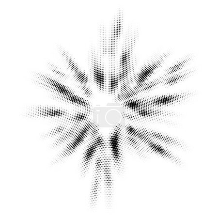 Ilustración de Vector Halftone Pattern. Set of Dots. Dotted Texture on White Background. Overlay Grunge Template. Distress Linear Design. Fade Monochrome Points. Pop Art Backdrop. - Imagen libre de derechos