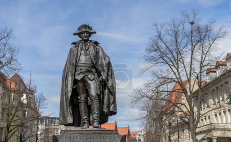 Photo for General Steuben Monument in Magdeburg Saxony-Anhalt Germany - Royalty Free Image