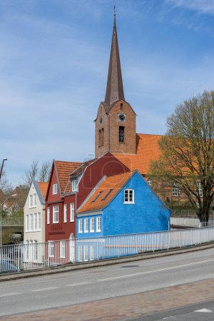 Photo for Gothic town church Sankt Marien of Sonderborg in Denmark - Royalty Free Image