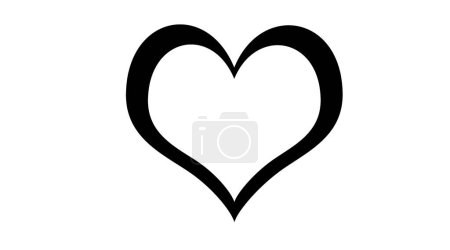 Photo for Hearts flat icons.Silhouette of Red heart on white background,I love you symbol.Love and romance sign - Royalty Free Image