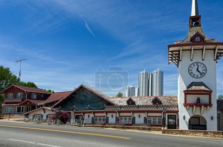 Photo for Berlin, OH, USA - May 15, 2023: The Guggisberg Cheese company near Berlin combines an on-site factory where its cheese products are made with an attractive retail outlet. - Royalty Free Image