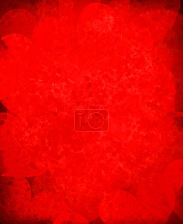 Photo for Abstract, red  hearts background. Illustration. - Royalty Free Image