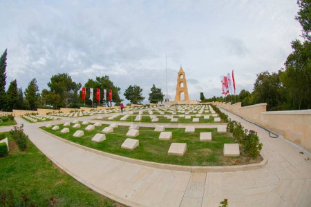 Photo for Turkish 57th regiment cemetery of Battle of Gallipoli (Canakkale Savasi),Canakkale (Dardanelles), Turkey - Royalty Free Image