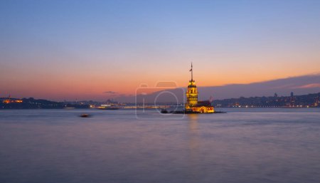 Photo for Maiden's Tower and Istanbul Bosphorus Bridge - Royalty Free Image