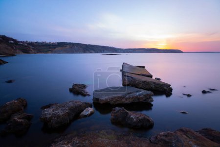 Téléchargez les photos : Lake Van, Turkey's largest lake, long exposure photos. - en image libre de droit