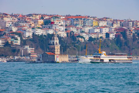 Photo for Istanbul Maiden Tower (kiz kulesi) - Istanbul, Turkey - Royalty Free Image