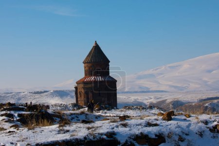 Téléchargez les photos : Ani Ruins, Ani est une ville-site médiéval arménien ruiné et inhabité situé dans la province turque de Kars - en image libre de droit