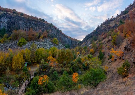 Photo for Basalt cliffs. Boyabat, Sinop Turkey - Royalty Free Image
