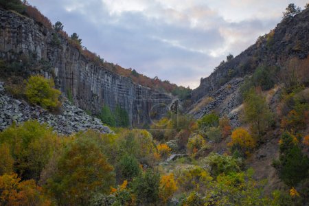 Photo for Basalt cliffs. Boyabat, Sinop Turkey - Royalty Free Image