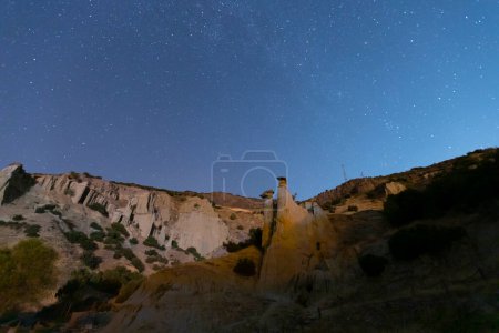 Photo for The Kula Geopark area is the youngest volcanic region of Turkey where the volcanic activity continued up to prehistoric times. The process is ongoing, some hoodoos fall down and new ones being formed. - Royalty Free Image