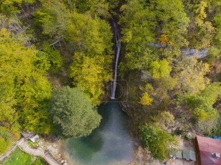Photo for Erfelek waterfall aerial view - Royalty Free Image