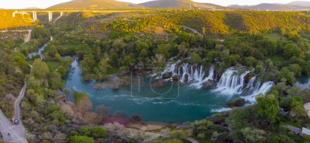Photo for Beautiful Kravice Waterfalls in southern Bosnia and Herzegovina. - Royalty Free Image