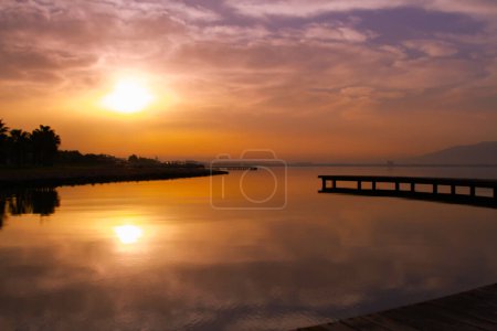 Photo for Sunset sea view in Turkey ,Beautiful park on seacoast.Sekapark, Izmit, Kocaeli - Royalty Free Image