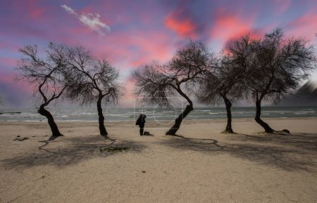 Foto de La playa cerca del lago Kkekmece también es conocida como la playa Florya Meneke. - Imagen libre de derechos