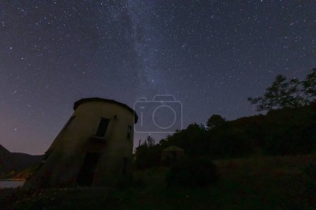 Photo for Stars Exposure Cubuk Lake Goynuk, Bolu, Turkey - Royalty Free Image
