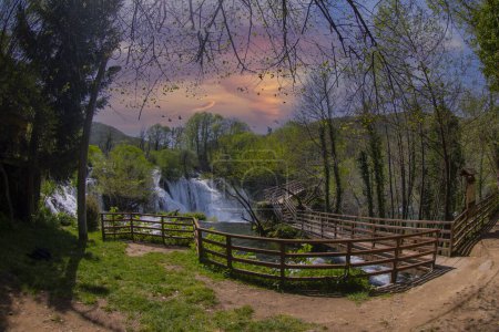 Wasserfälle von Martin Brod im Una Nationalpark, Bosnien und Herzegowina