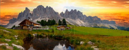 Geisleralm Rifugio Odle Dolomitas Italia