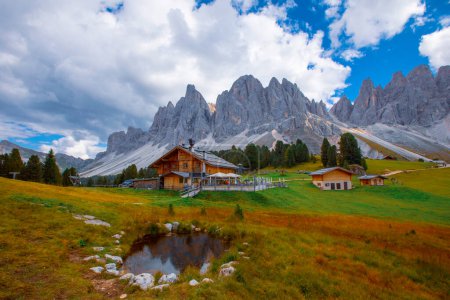 Foto de Geisleralm Rifugio Odle Dolomitas Italia - Imagen libre de derechos