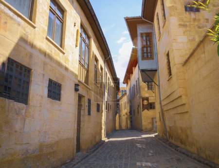Gaziantep streets, castle and historical bazaar