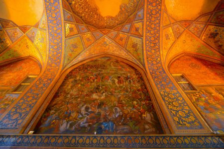 Téléchargez les photos : Chehel Sotoun, vue intérieure de Chehel sotoun, Iran. - en image libre de droit
